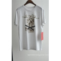 Men′s Fashion Design Printed Cotton White T-Shirt for Summer